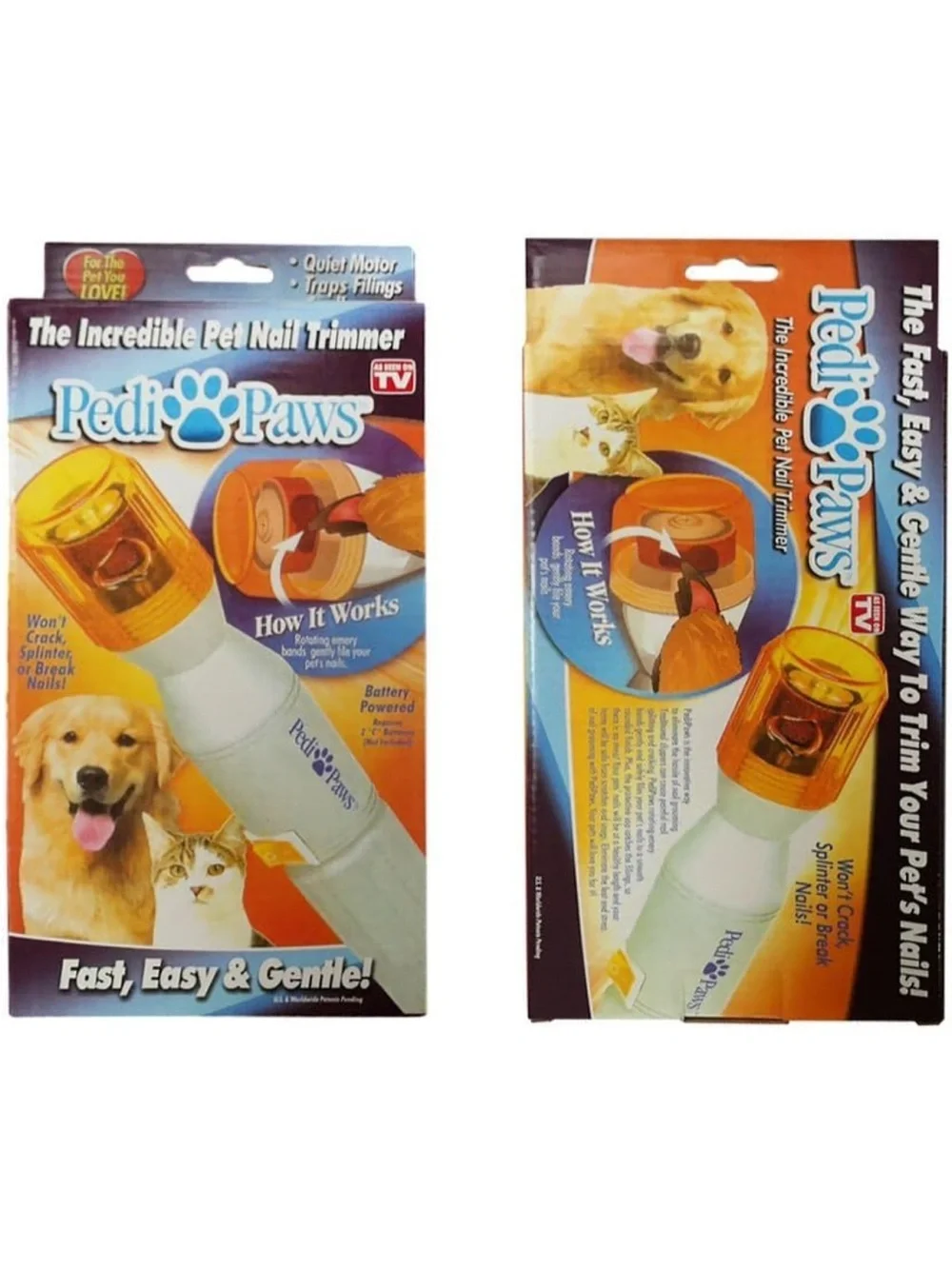 Pet Grooming Tool Kit - nail trimmers big and small Brush & Yellow Nail Clipper